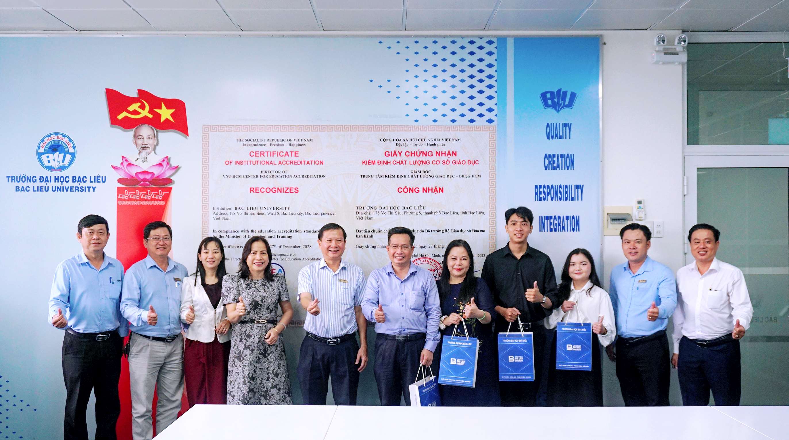 Trường Đại học Bạc Liêu tiếp đón và làm việc với Trường Trung cấp Miền Tây
